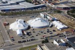 7è Festival Internacional del Circ Elefant d'Or Vista aèria de les instal·lacions del Festival la passada edició a Figueres